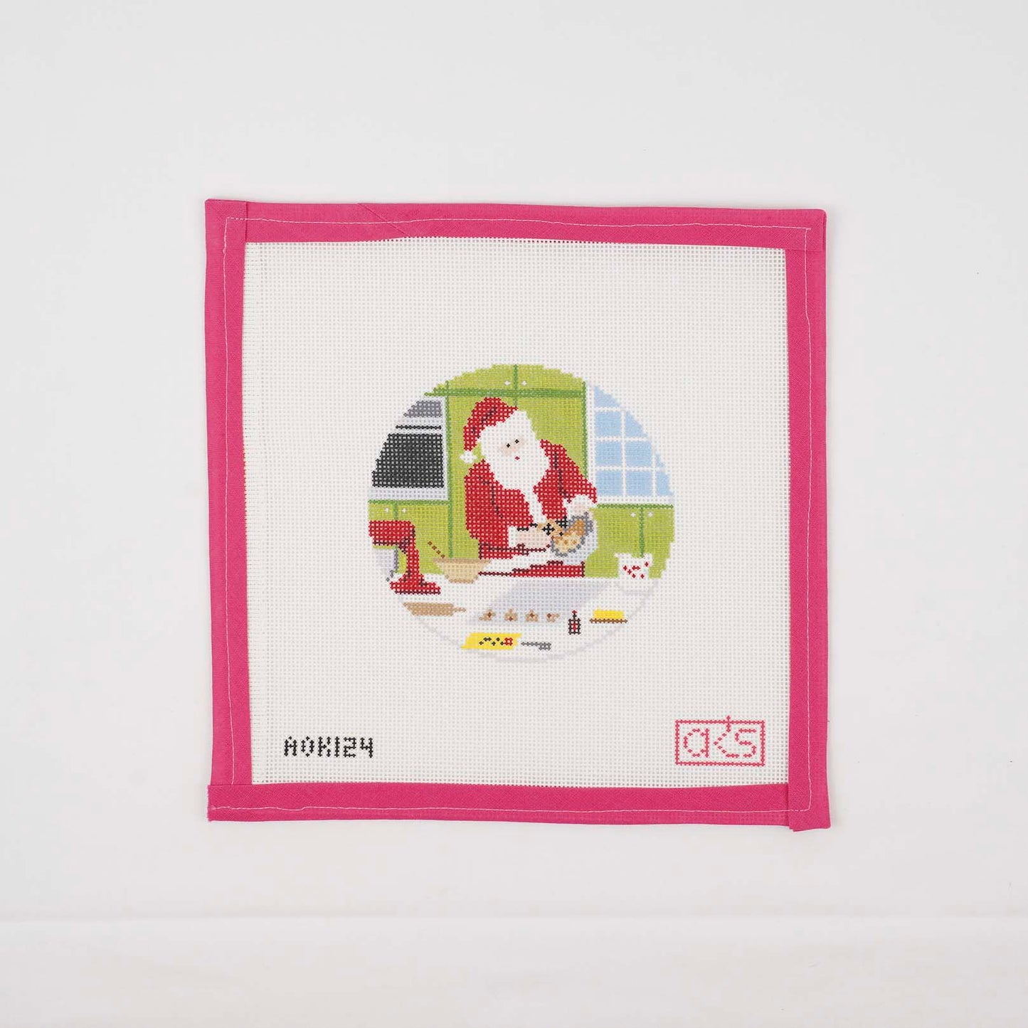 Sporty Santa Ornament - Baking Santa