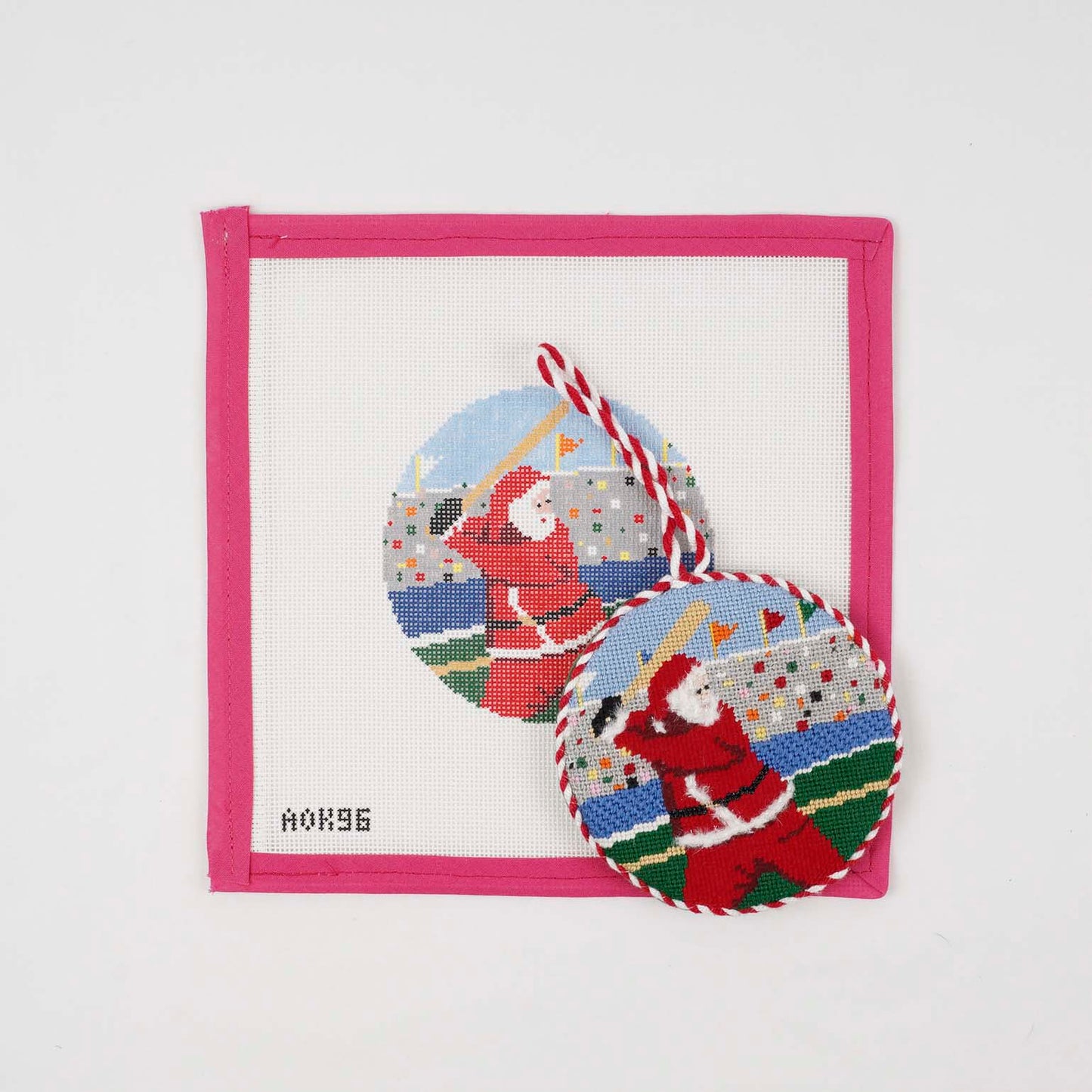 Sporty Santa Ornament - Baseball Santa