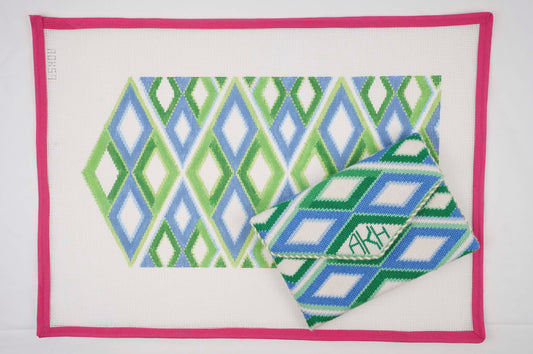 Geometric Trifold Clutch