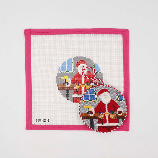 Sporty Santa Ornament - Handy Santa