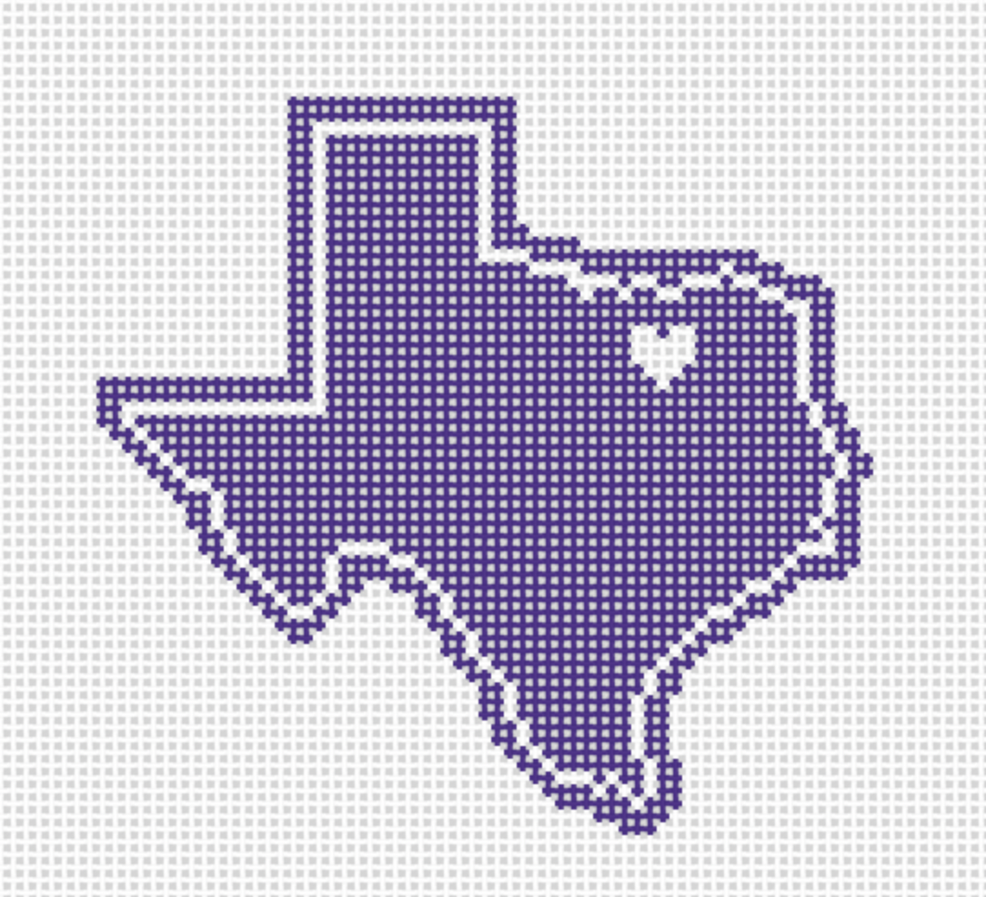 Heart of Texas Map - TCU