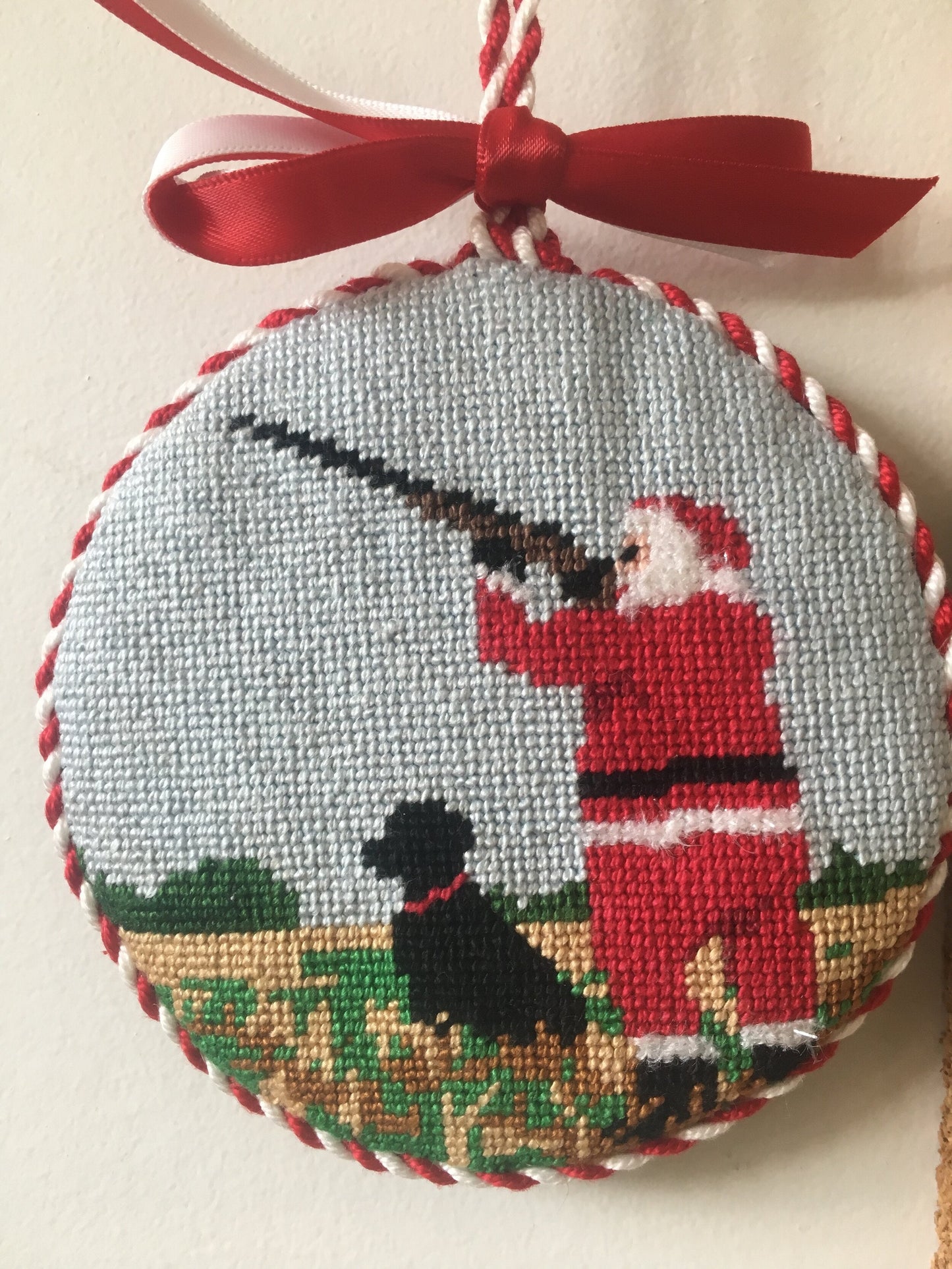 Sporty Santa Ornament - Skeet Shooting Santa