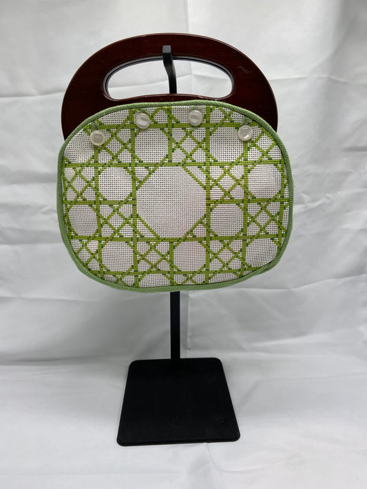 Needlepoint Bermuda Bag Cover - Caning