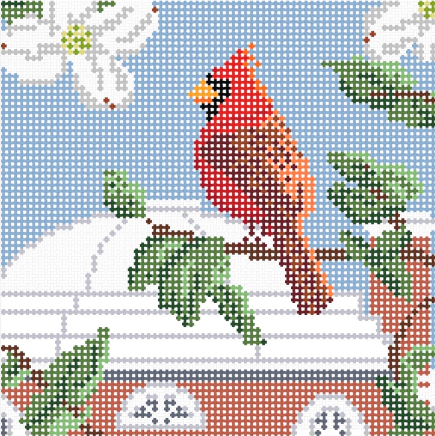 Cardinal at Monticello