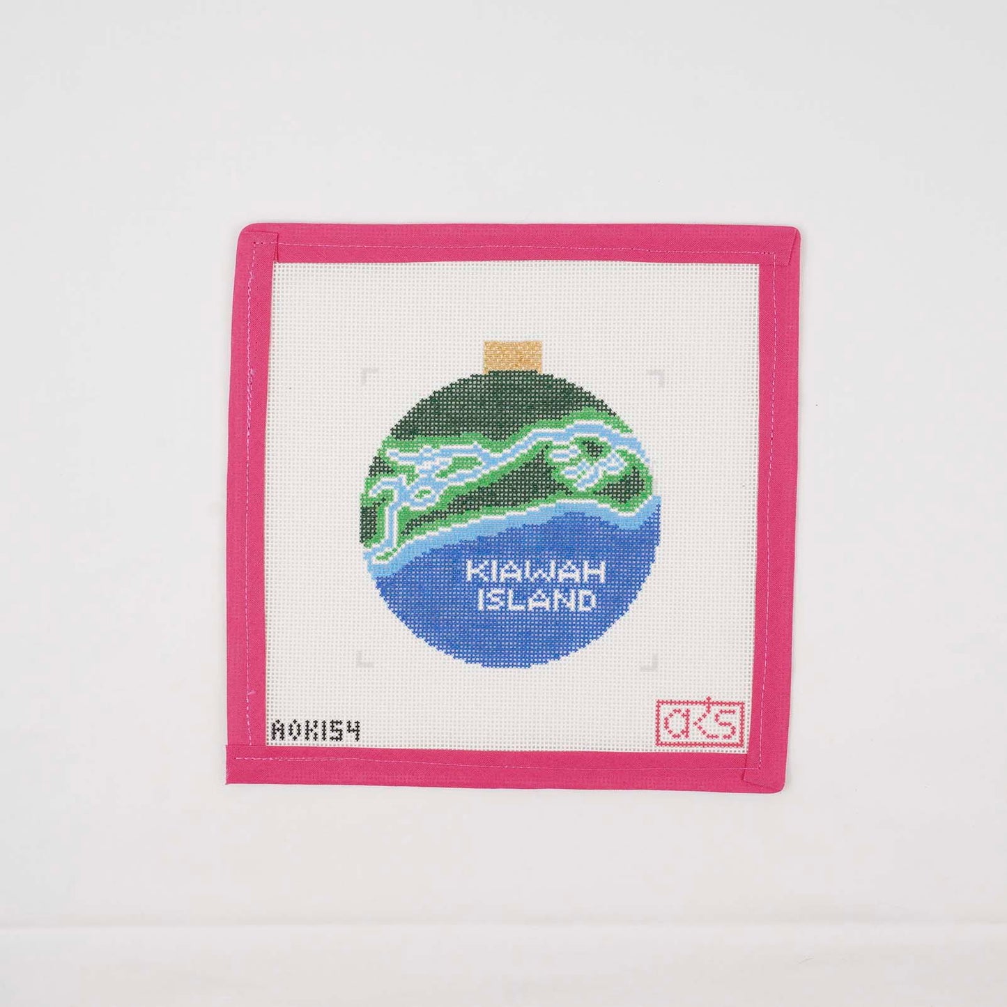 Kiawah Island Map Ornament
