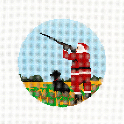 Sporty Santa Ornament - Skeet Shooting Santa