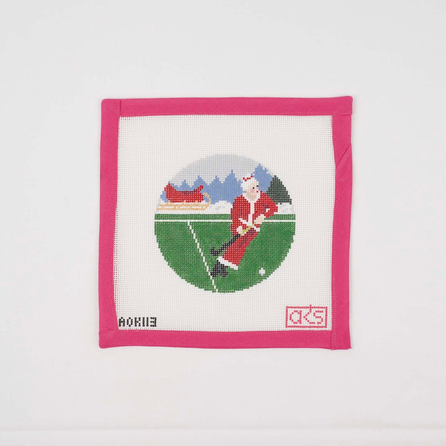 Sporty Mrs. Claus Ornament - Field Hockey
