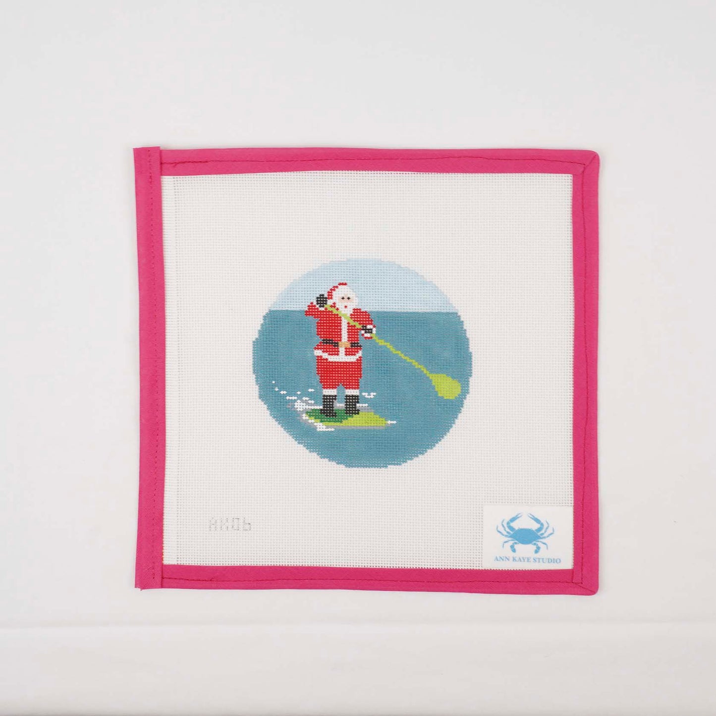 Sporty Santa Ornament - Paddleboarding Santa