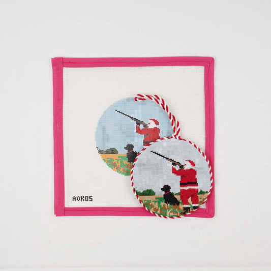 Sporty Santa Ornament - Skeet Shooting Santa