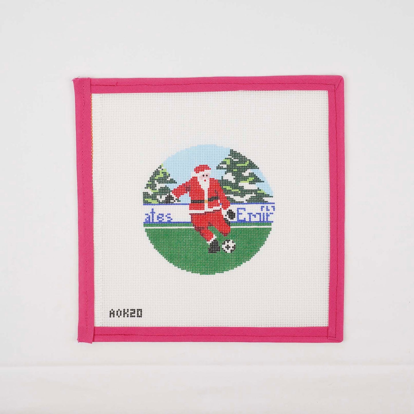 Sporty Santa Ornament - Soccer Santa