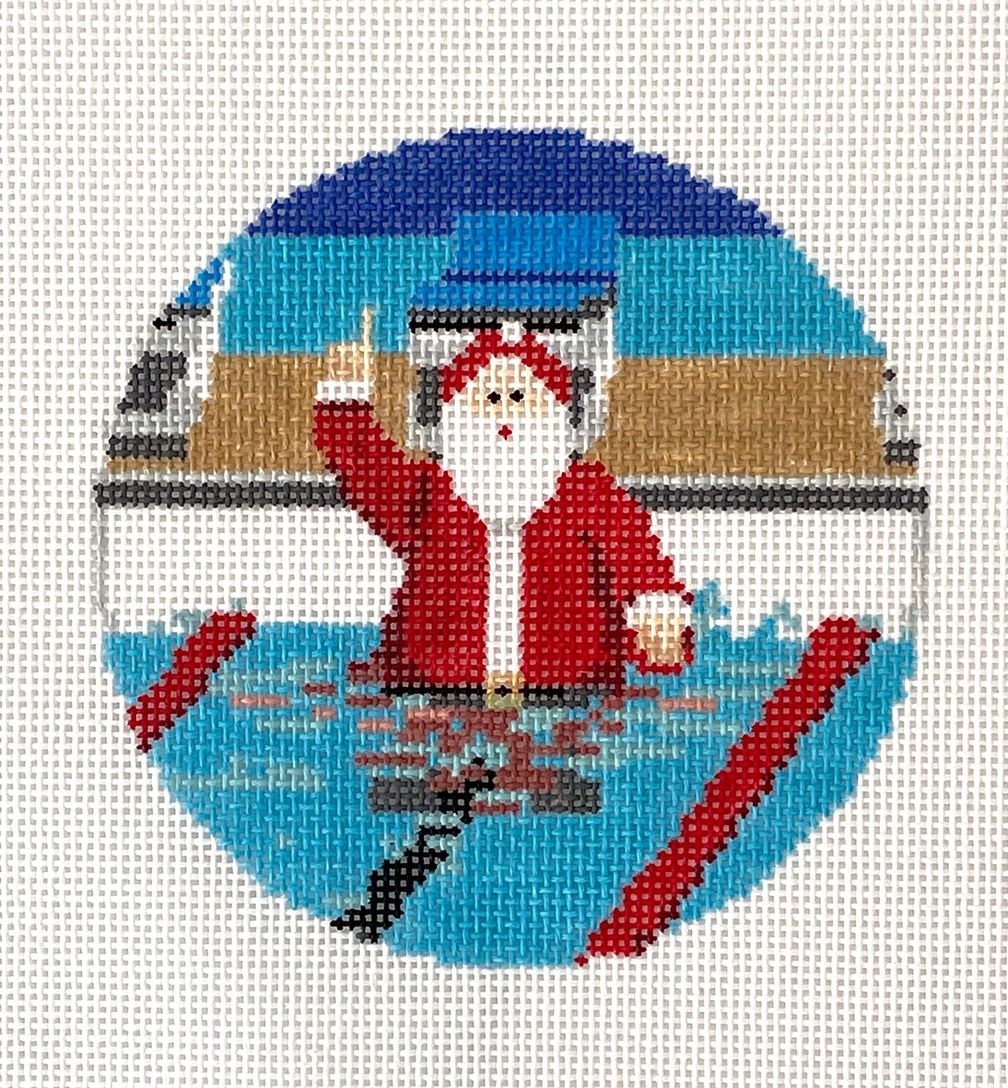 Sporty Santa Ornament - Swimming Santa