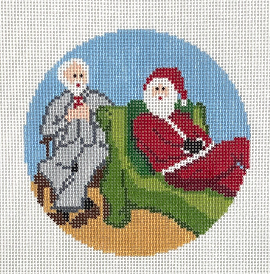 Sporty Santa Ornament - Therapy Santa