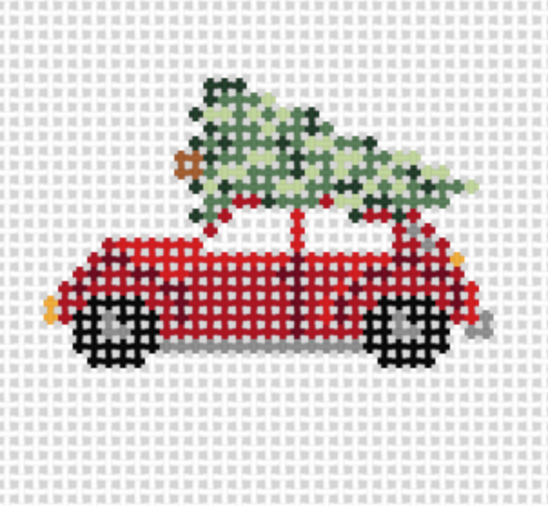 Tiny VW Bug with Tree