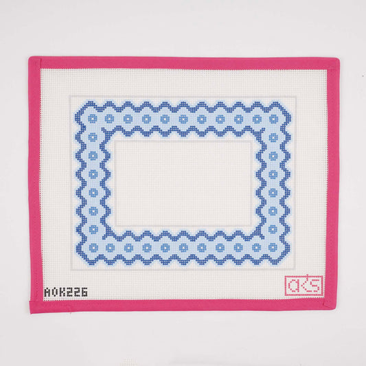 Ric Rac Picture Frame - Blue 4x6"