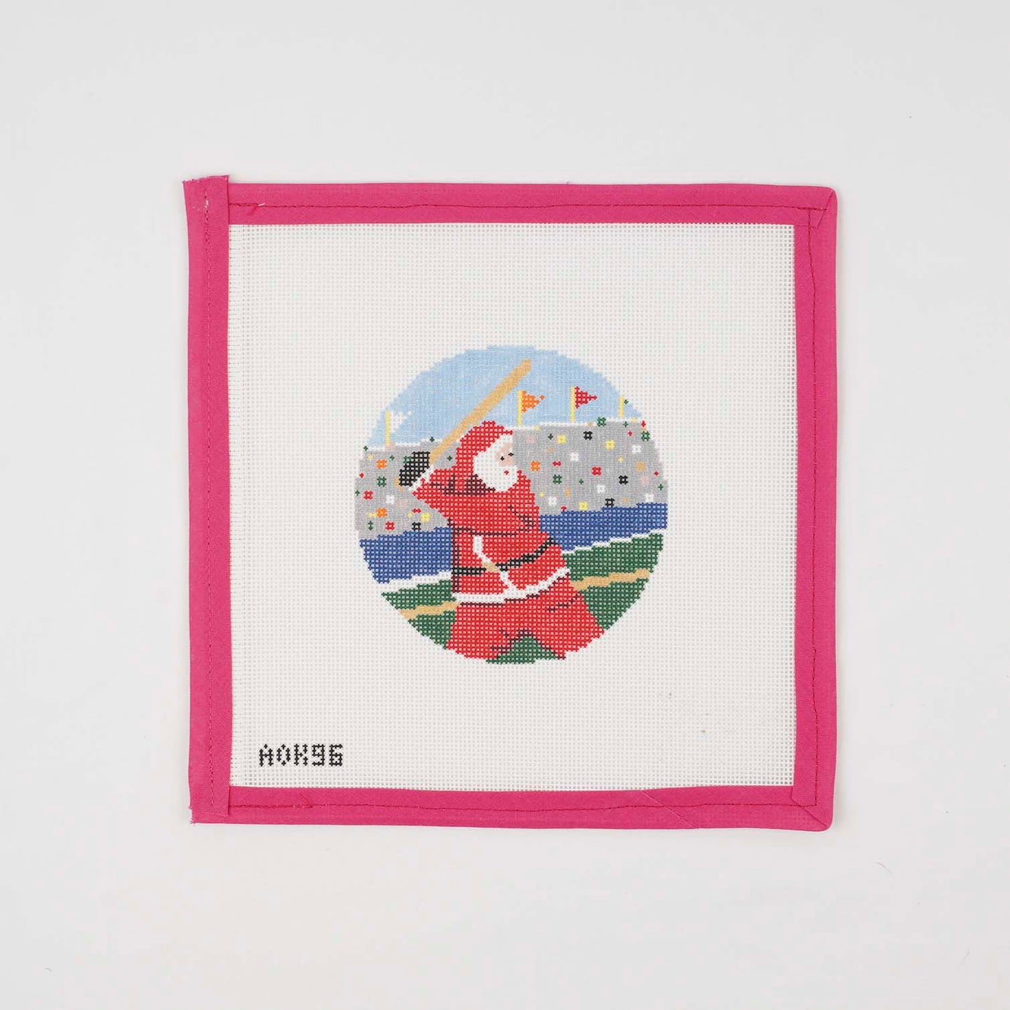 Sporty Santa Ornament - Baseball Santa