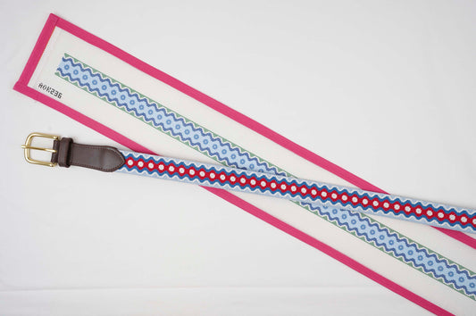 Ric Rac Belt - Blue and Green