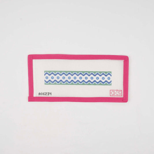 Ric Rac Key Fob - Blue and Green