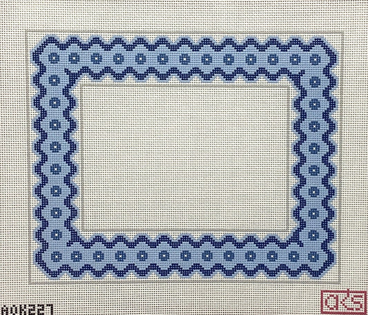 Ric Rac Picture Frame - Blue 5x7"