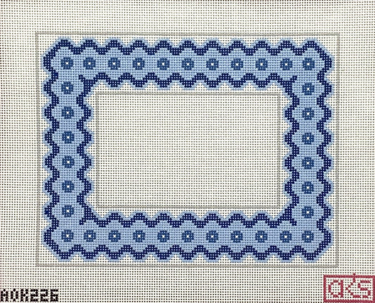 Ric Rac Picture Frame - Blue 4x6"