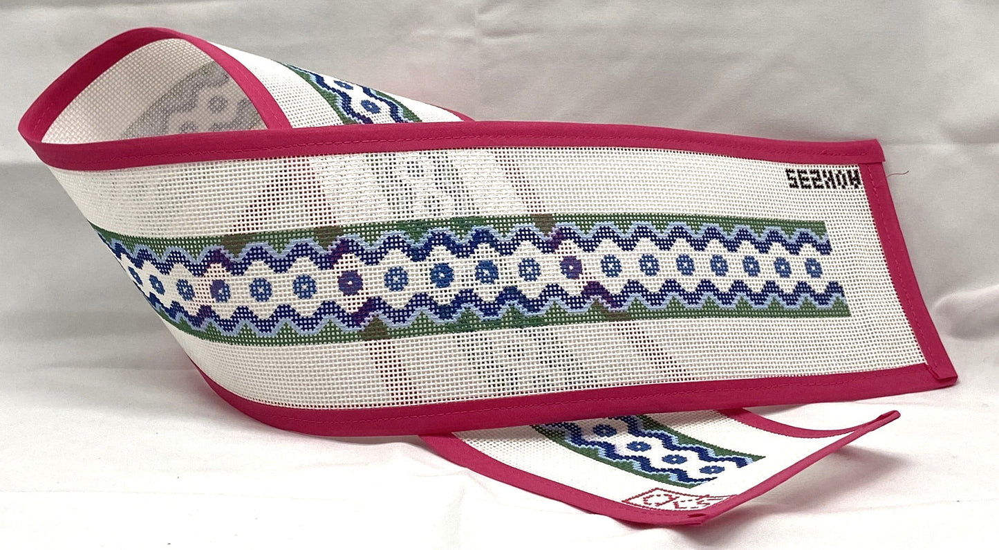 Ric Rac Purse Strap - Blue and Green