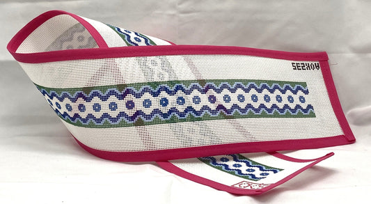 Ric Rac Purse Strap - Blue and Green