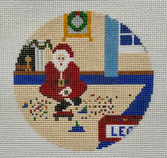 Sporty Santa Ornament - Lego Santa