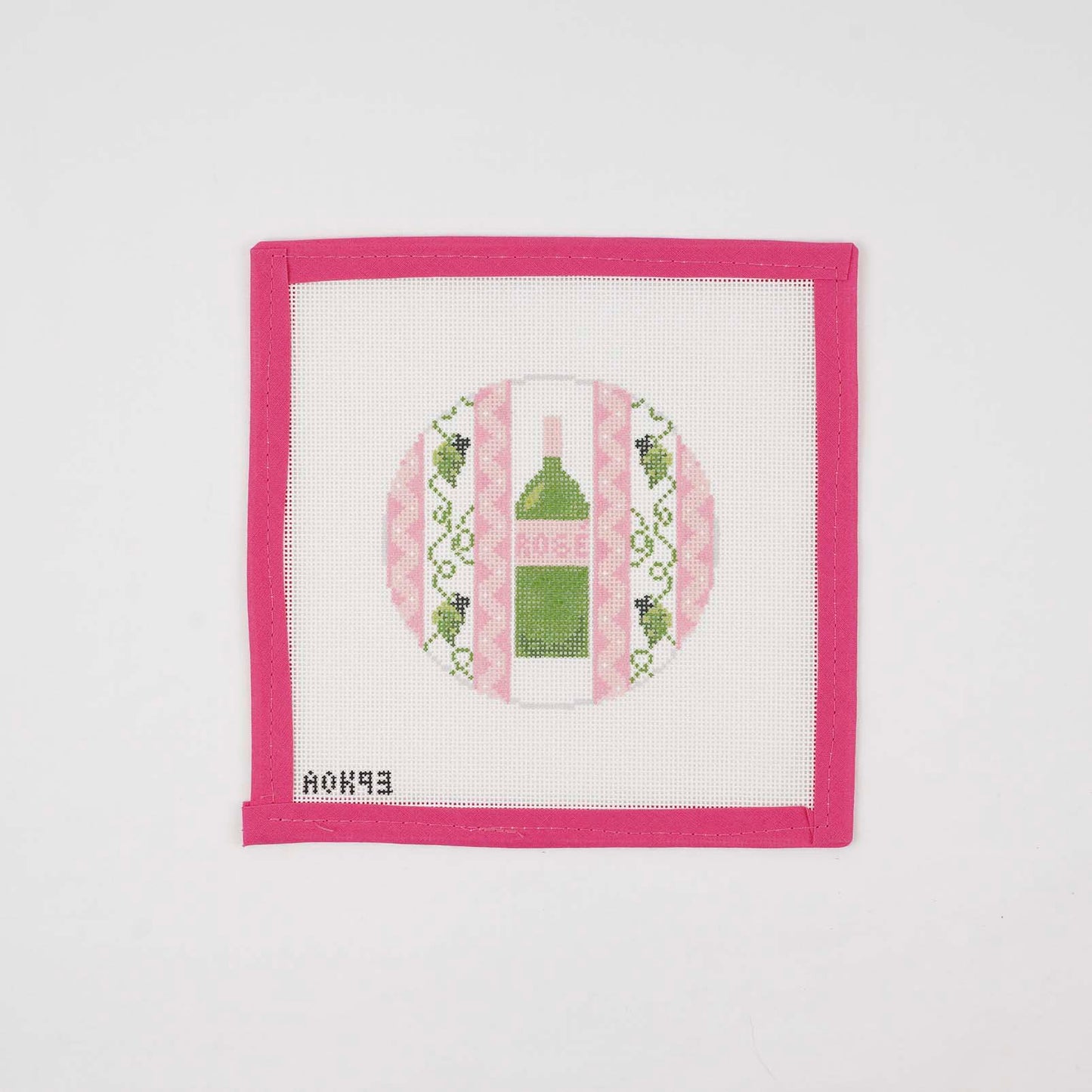 A Bottle of Rosé Wine Coaster