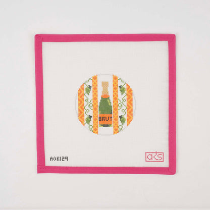 A Bottle of Champagne Coaster