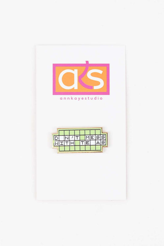 Don't Mess with Texas Wheel of Fortune Needleminder