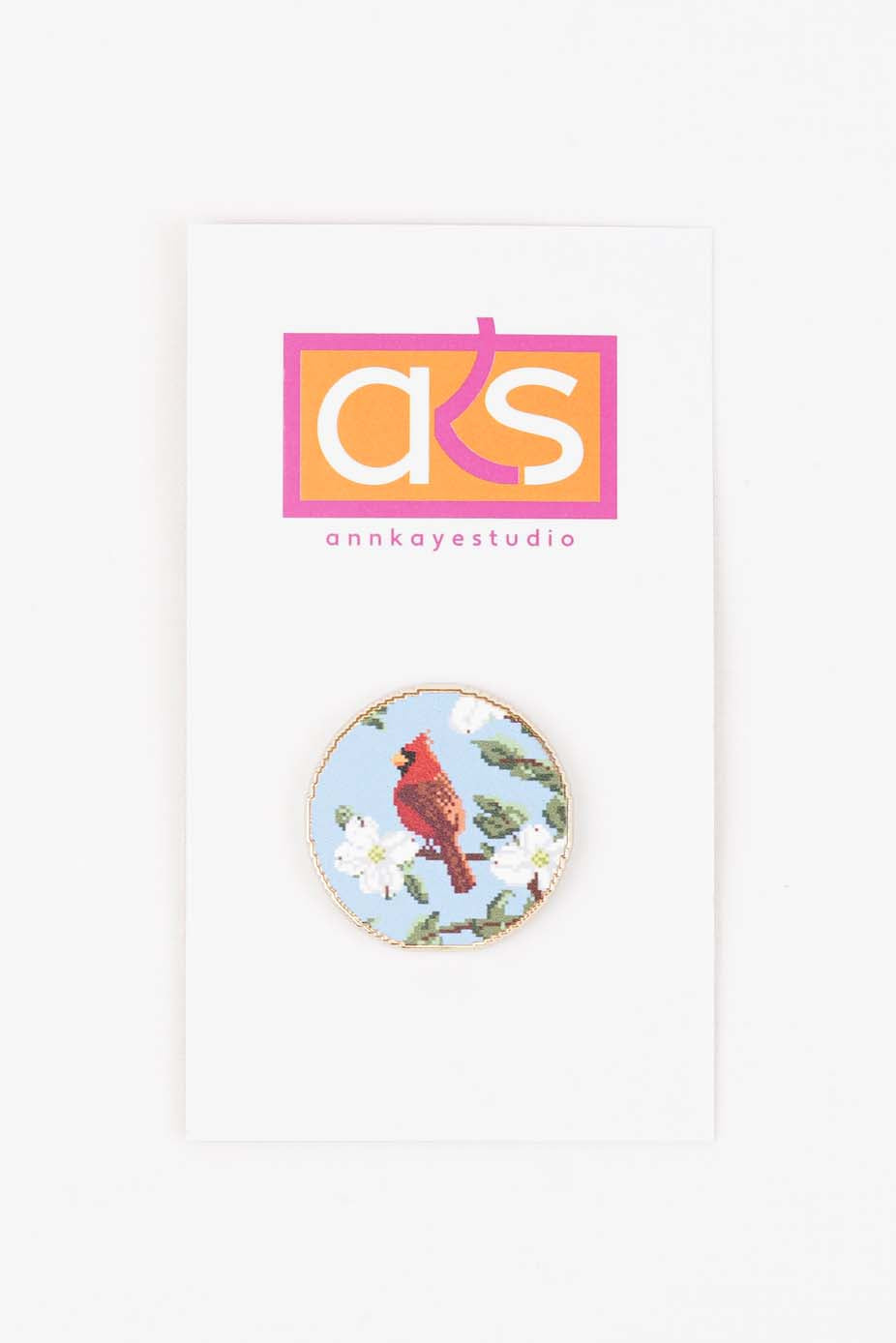 Cardinal in a Dogwood Needleminder