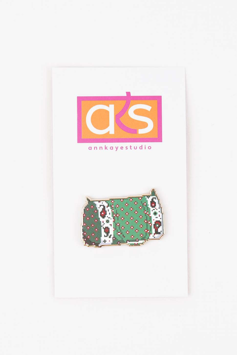 French Provencal Duffle in Green Needleminder