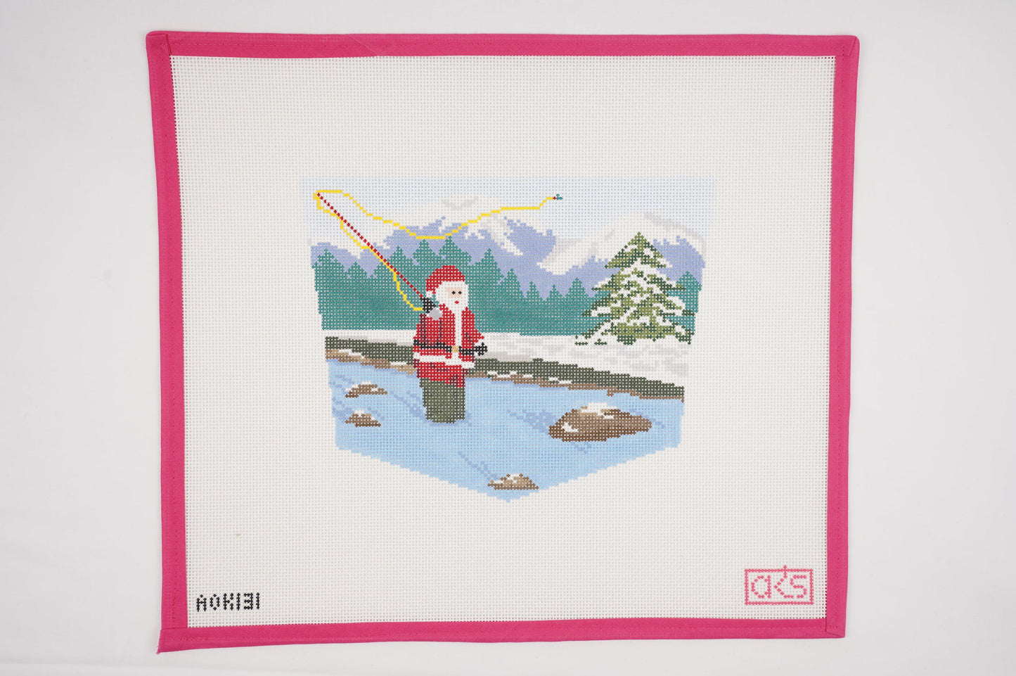 Fly Fishing Sporty Santa Stocking Cuff