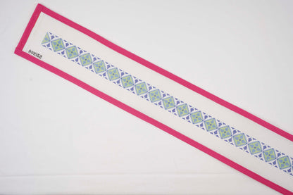 Green and Blue Geometric Belt