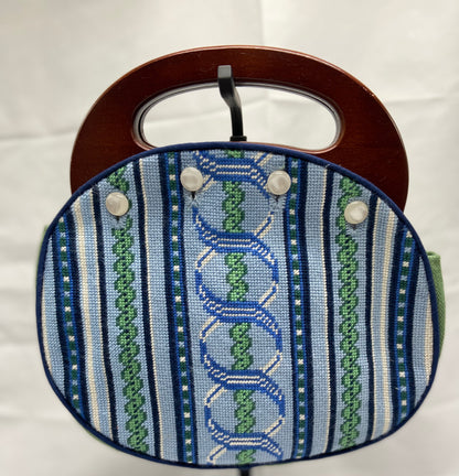 Needlepoint Bermuda Bag Cover - Lemon Twist