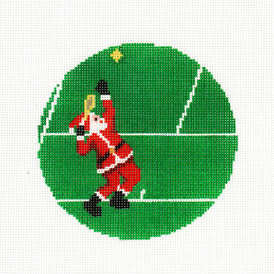 Sporty Santa Ornament - Tennis Santa