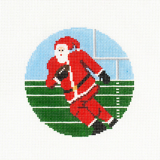Sporty Santa Ornament - Football Santa