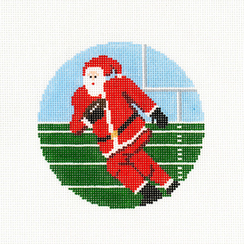 Sporty Santa Ornament - Football Santa