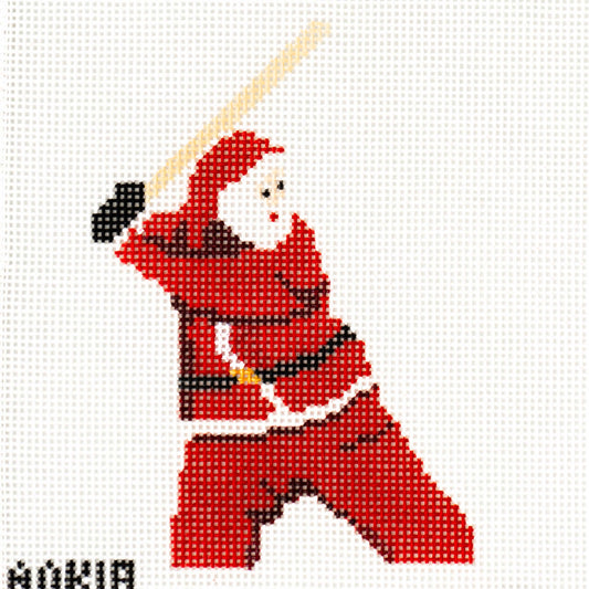 Sporty Santa on 13 Mesh - Baseball Santa