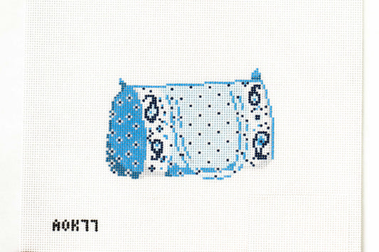 French Provencal Duffle Bag (Blue