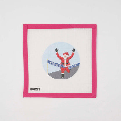 Sporty Santa Ornament - Marathon Santa