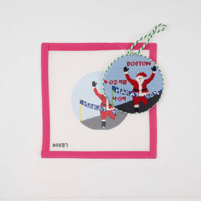 Sporty Santa Ornament - Marathon Santa