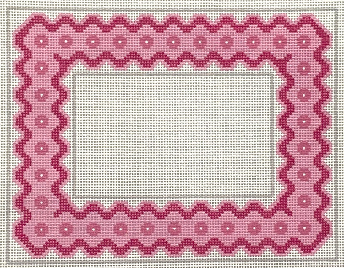 Ric Rac Picture Frame - Pink 5x7"