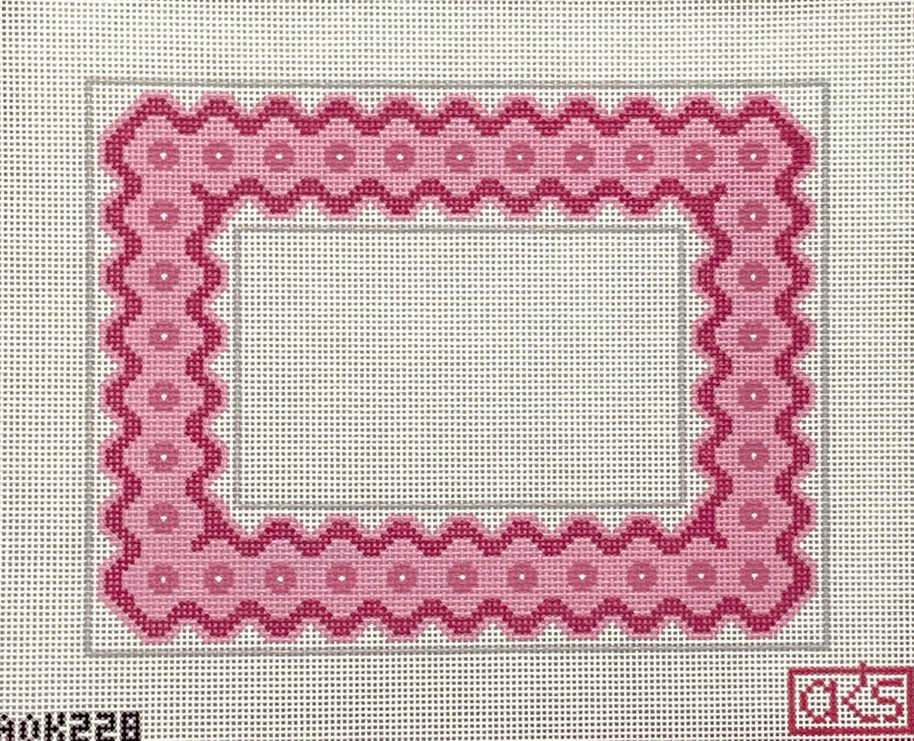 Ric Rac Picture Frame - Pink 4x6"