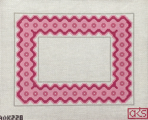 Ric Rac Picture Frame - Pink 4x6