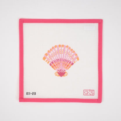 Pink Scallop Shell #2 (Pink and Orange Colorway)