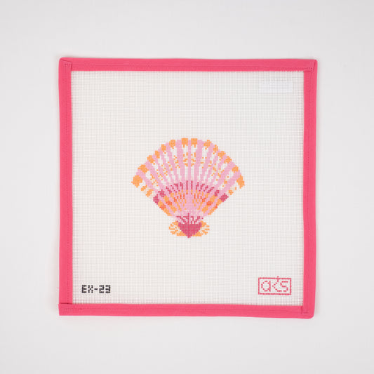 Pink Scallop Shell #2 (Pink and Orange Colorway)