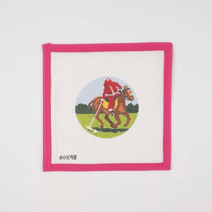 Sporty Santa Ornament - Polo Player