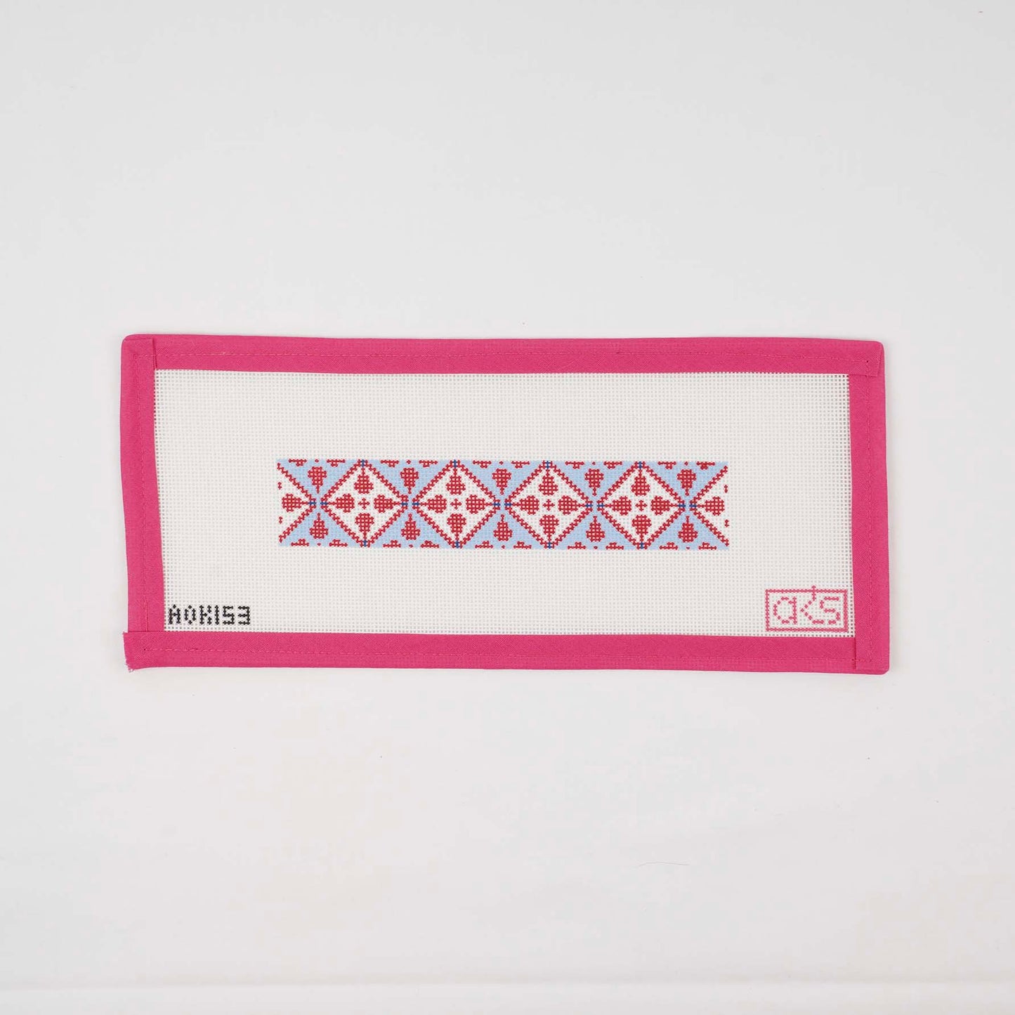 Red, White, and Light Blue Key Fob