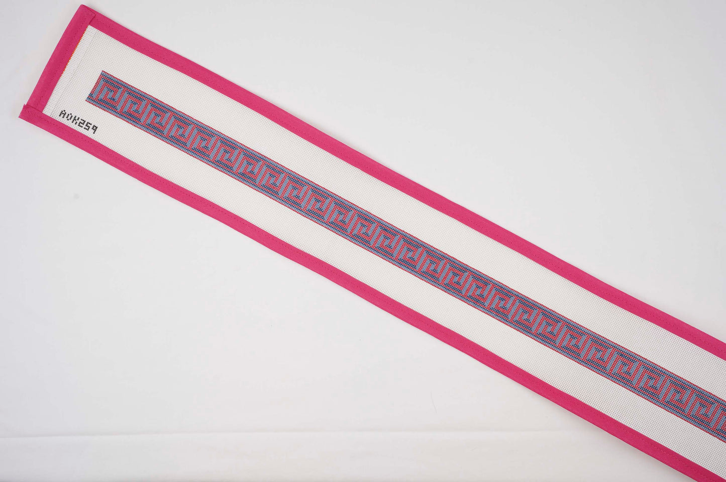 Red and Blue Greek Key Belt