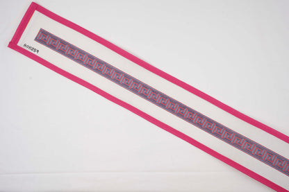 Red and Blue Greek Key Belt